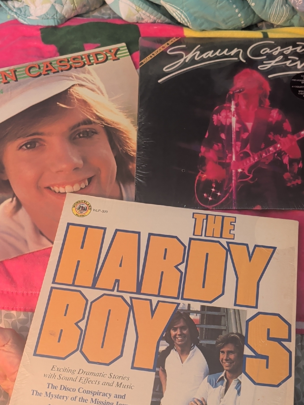 The Hardy Boys Vinyl Record - White Cover with Yellow Title